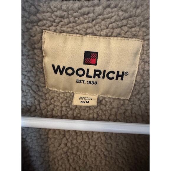 Vintage Woolrich Telluride Jacket Brown Sherpa Fleece Lined Canvas Barn Coat M - Picture 7 of 7